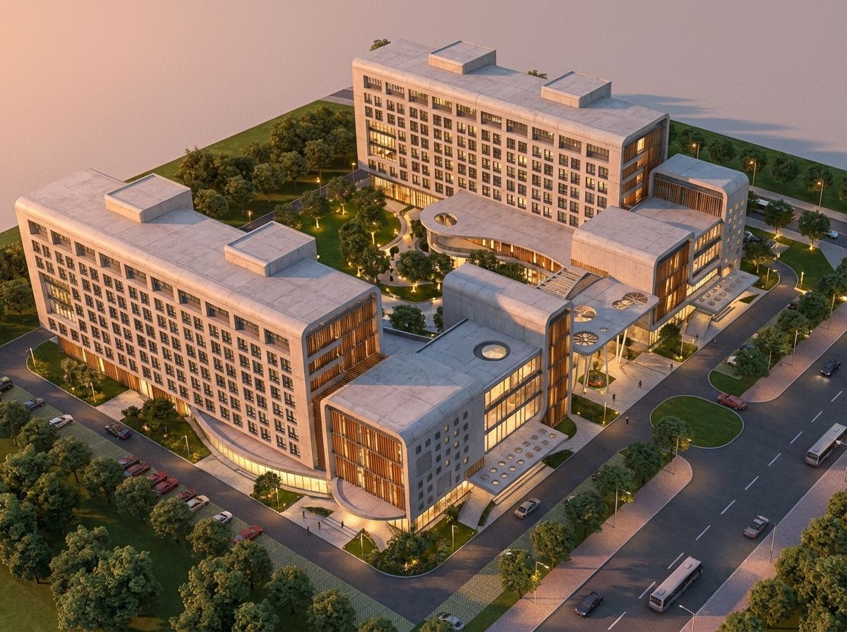 AI photorealistic architectural render of the 3D model